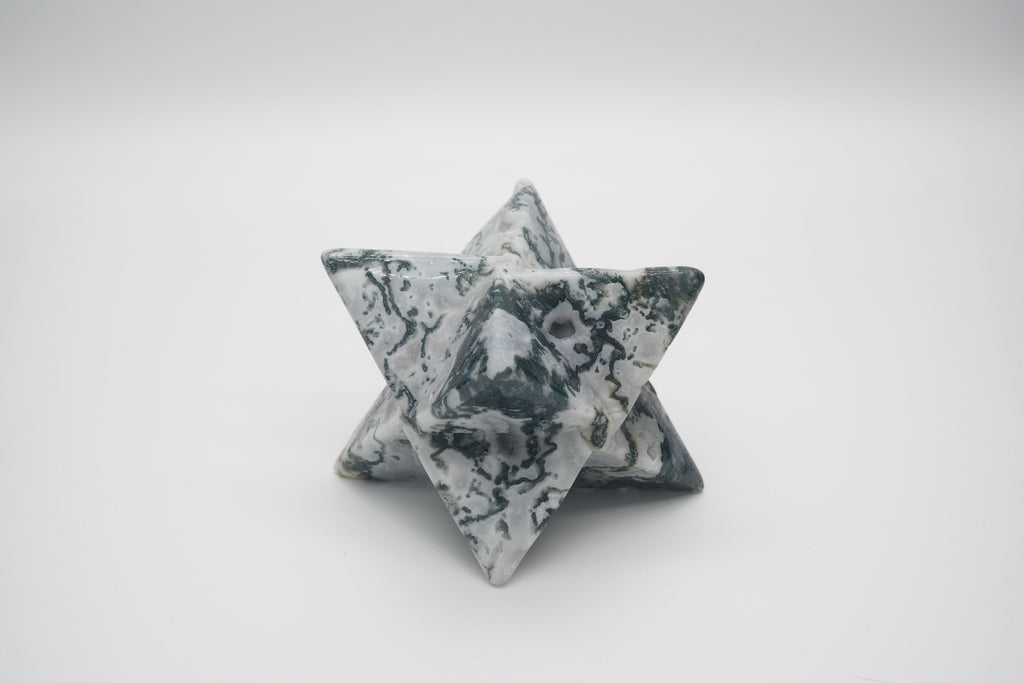 Moss Agate Merkaba