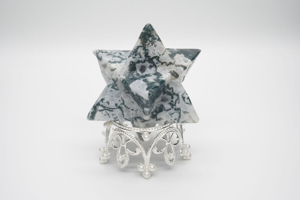 Moss Agate Merkaba